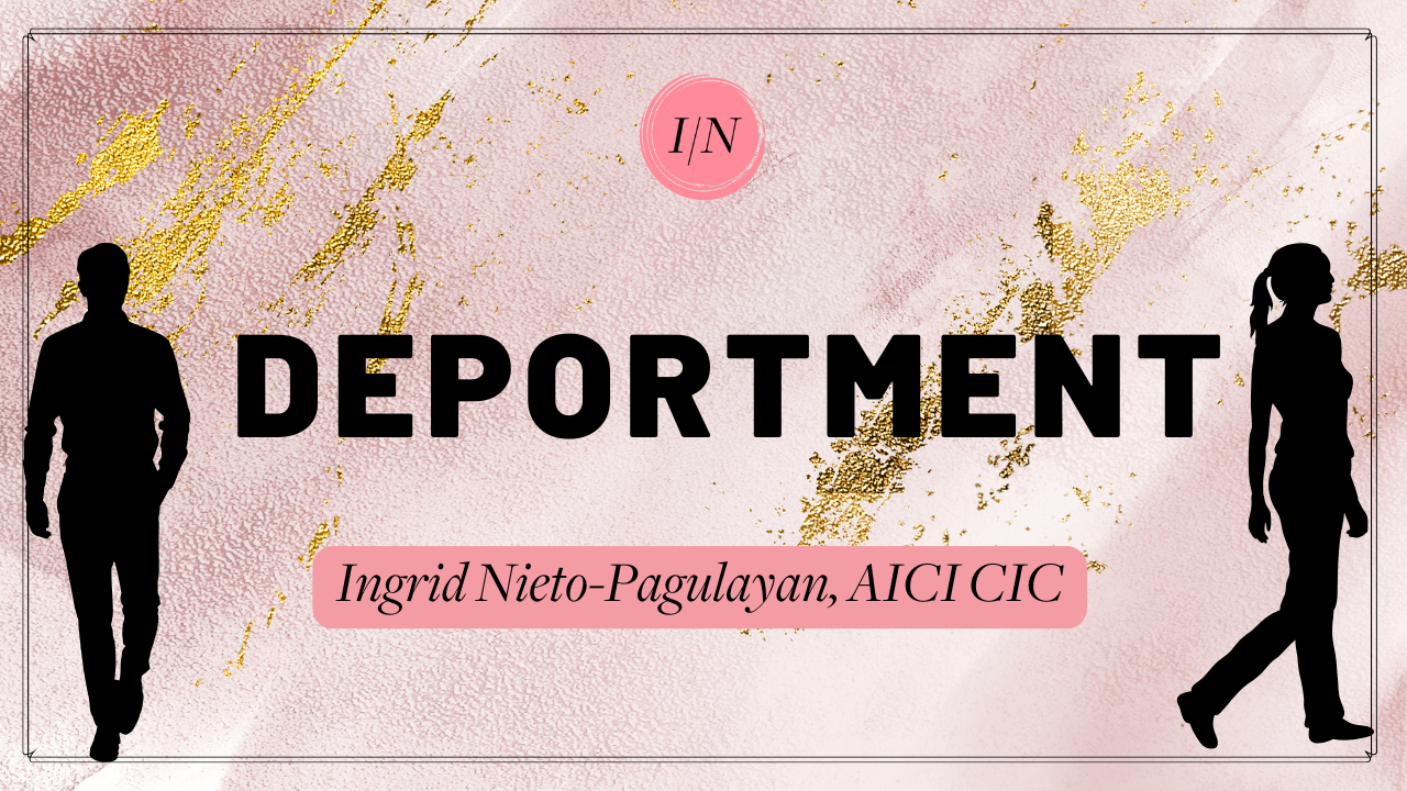 Deportment by Ingrid Nieto-Pagulayan, AICI CIC